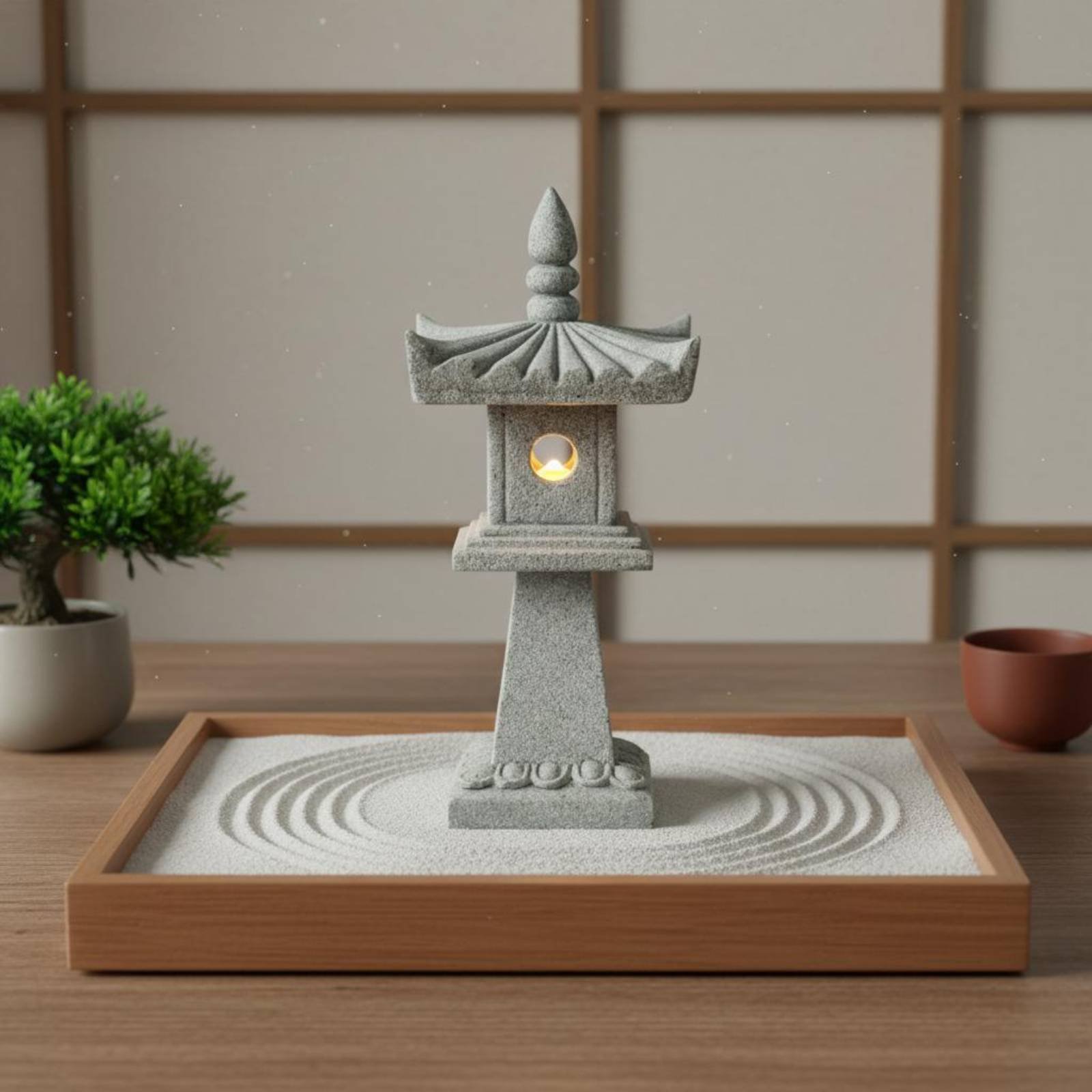 Miniature Stone Lantern Antiqu - đánh giá và giá Bonsai Garden Miniature