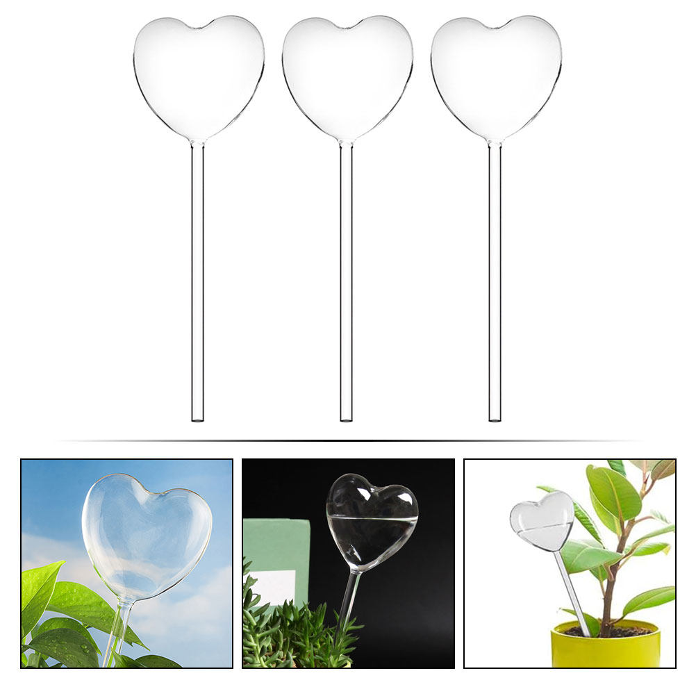 3Pcs Heart Shaped Glass Self W - đánh giá và giá Bonsai Garden For Home
