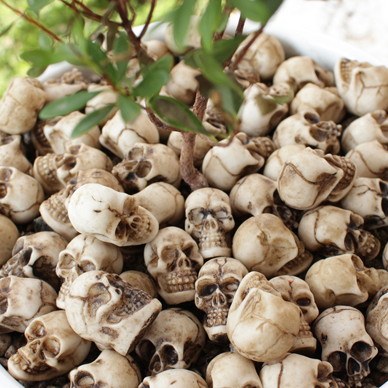 ● 20pcs Mini Skulls Halloween  - đánh giá và giá Bonsai Garden Mini