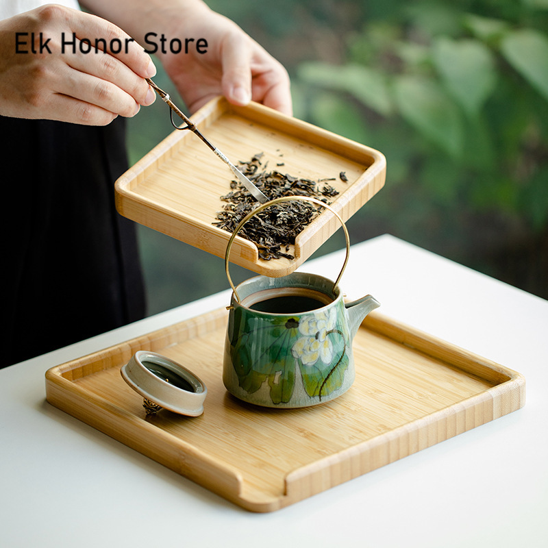 Chinese Bamboo Food Tray Puer  - đánh giá và giá Bonsai Garden For Home