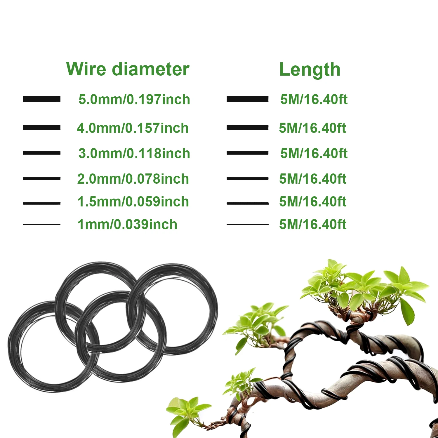 1pcs Bonsai Wires Anodized Alu - đánh giá và giá Bonsai Garden Accessories