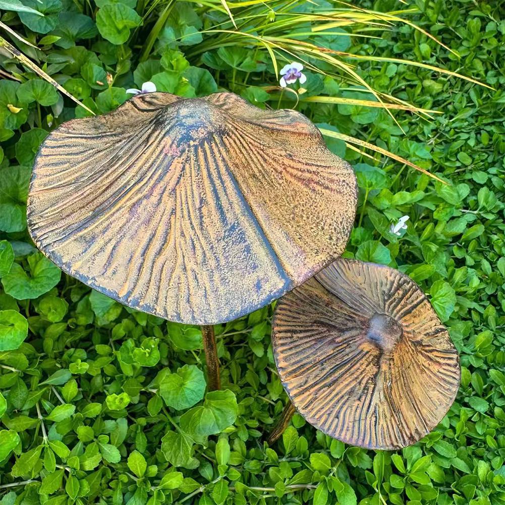 Retro Metal Rusty Mushroom Gar - đánh giá và giá Bonsai Garden Accessories
