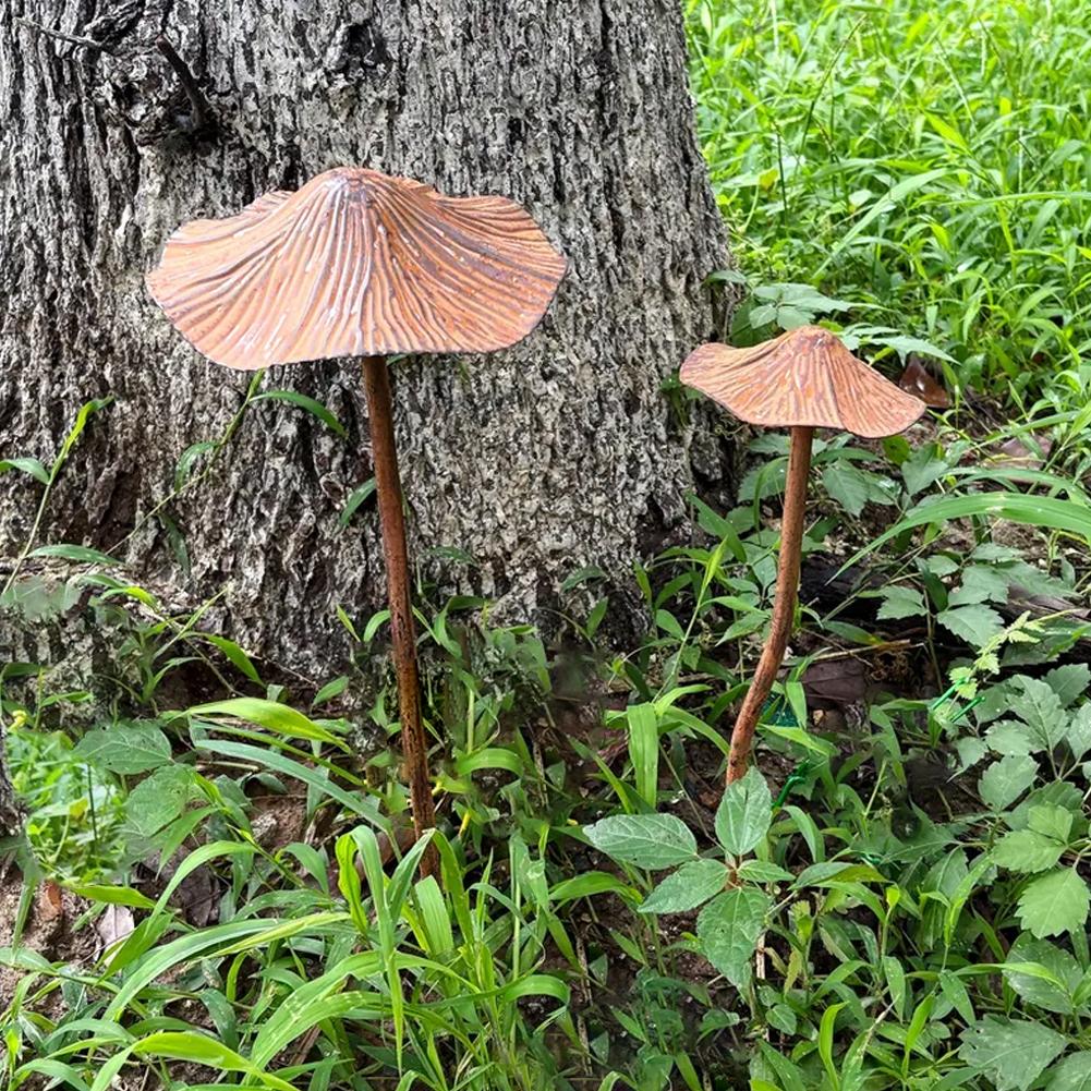 Retro Metal Rusty Mushroom Gar - đánh giá và giá Bonsai Garden Accessories