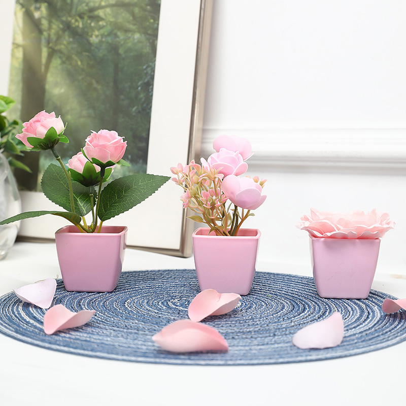 (A set of 3PCS) Simulated Mini - đánh giá và giá Bonsai Garden Mini