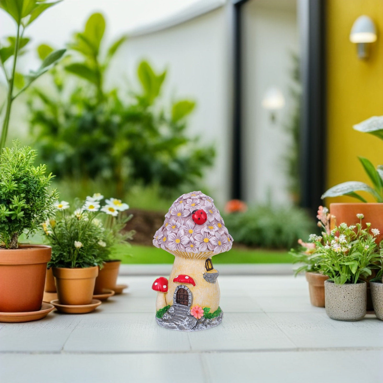 Weatherproof Resin Mushroom Ho - đánh giá và giá Bonsai Garden Mini