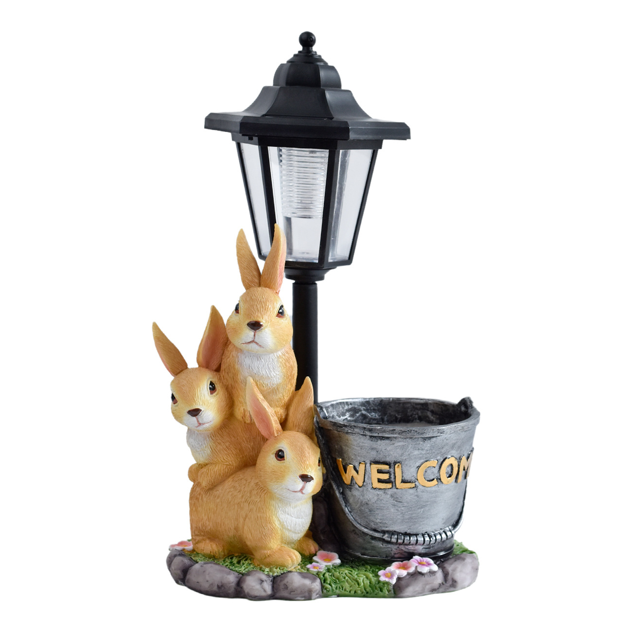 New rabbit solar garden light  - đánh giá và giá Bonsai Garden Accessories