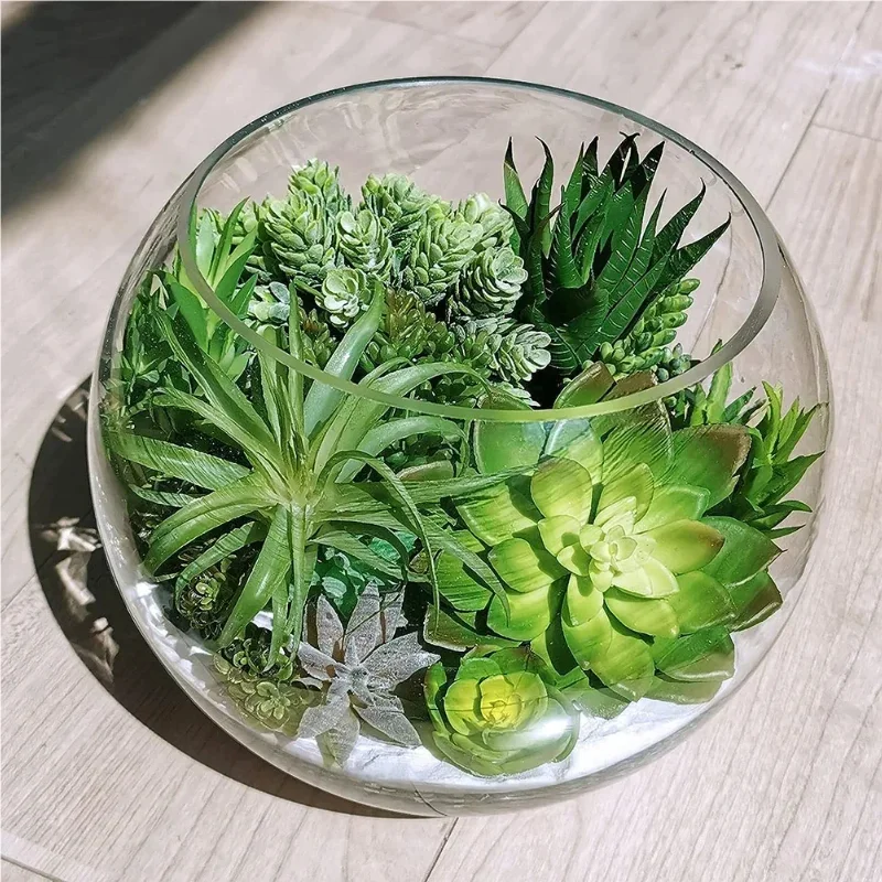 10/20Pcs PVC Succulents Plants - đánh giá và giá Bonsai Garden For Home