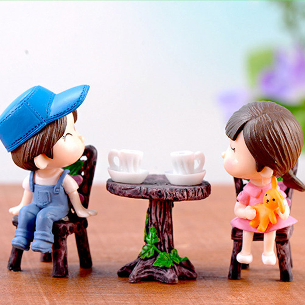 5Sets Mini Resin Miniature Cha - đánh giá và giá Bonsai Garden Miniature