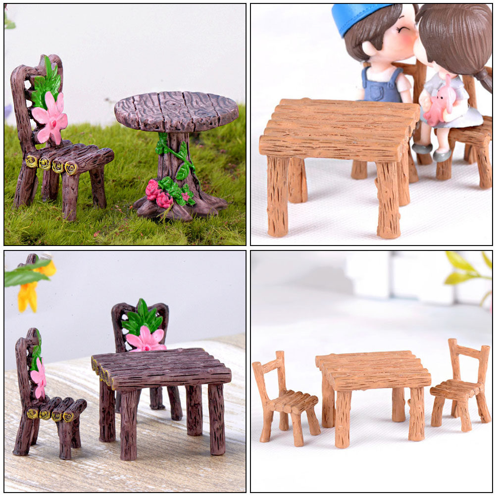 5Sets Mini Resin Miniature Cha - đánh giá và giá Bonsai Garden Miniature